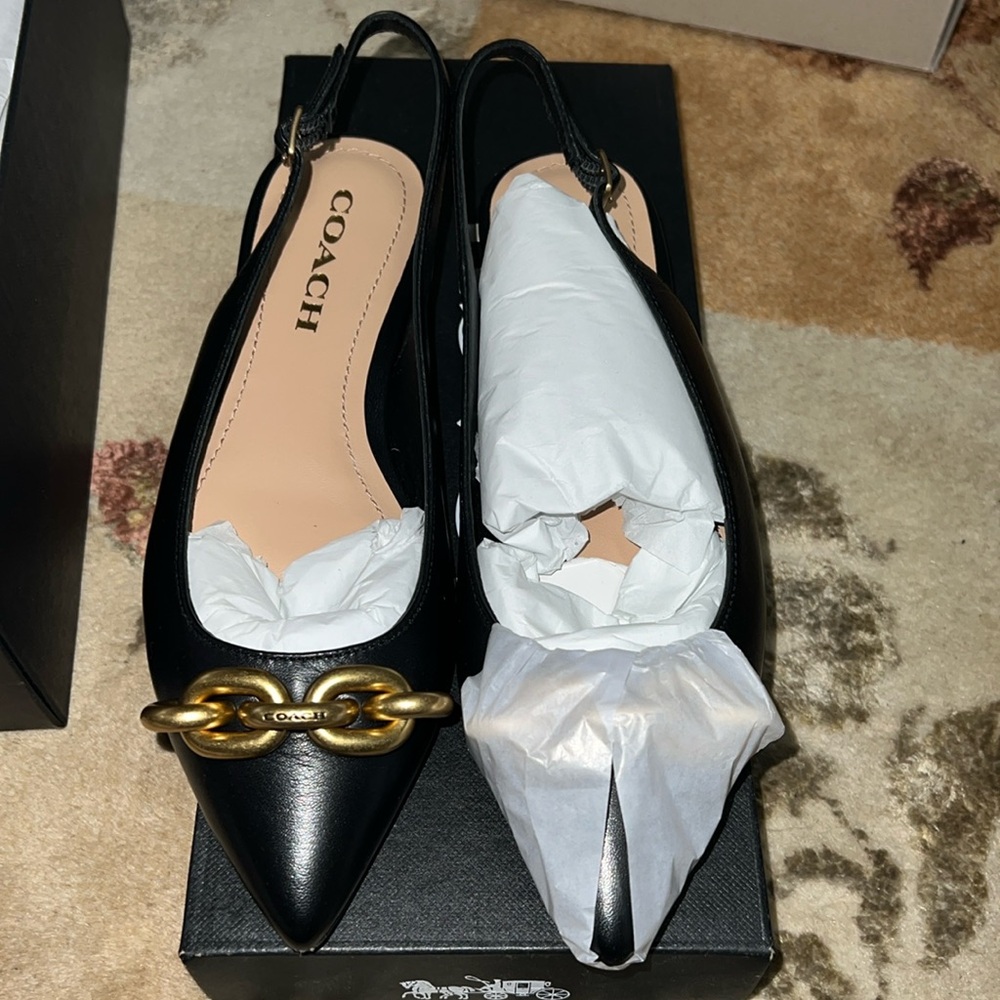 Coach Veronica Leather Skimmer size 5.5